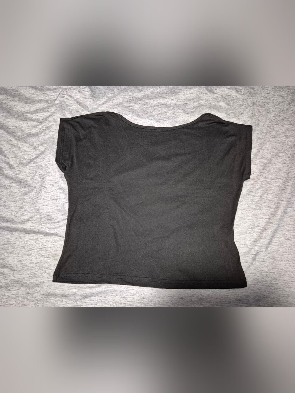 High-Neck, Low-Back Black Top